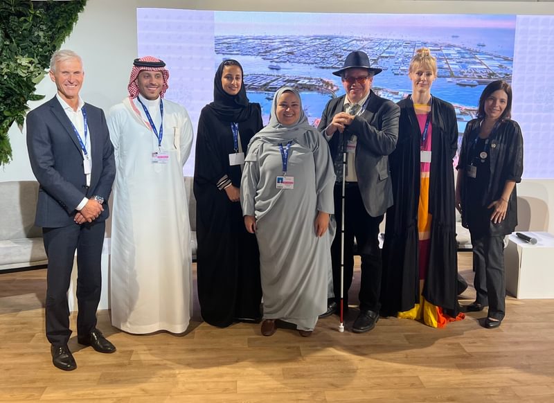 Blue Zone Event JAHL COP 28 Group Photo COP 28 Blue Zone Panel