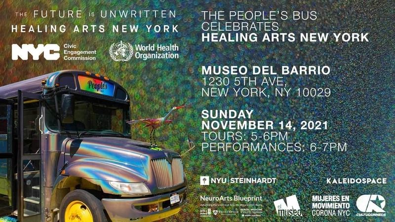 November 14th, 2021: Peoples Bus event flyer for Healing Arts New York November 14th, 2021: Peoples Bus event flyer for Healing Arts New York