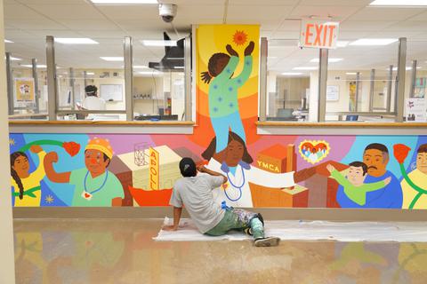 Harlem mural installation Artist Angel Garca DSC04313