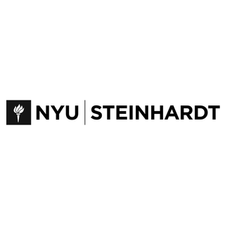 NYU Steinhardt black logo (white)
